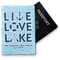 Live Love Lake Vinyl Passport Holder - Front