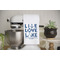 Live Love Lake Waffle Weave Towel - Lifestyle - Partial Print