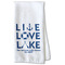 Live Love Lake Waffle Towel - Partial Print Print Style Image