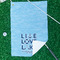 Live Love Lake Waffle Weave Golf Towel - In Context