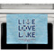 Live Love Lake Waffle Weave Towel - Full Color Print - Lifestyle2 Image