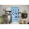 Live Love Lake Waffle Weave Towel - Full Color Print - Lifestyle Image