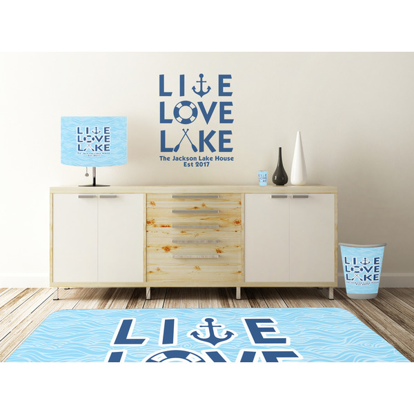 Live Love Lake Wall Graphic Decal Wooden Desk