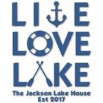Live Love Lake Graphic Decal - XLarge (Personalized)