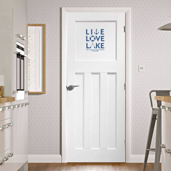 Live Love Lake Wall Graphic on Door
