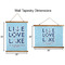 Live Love Lake Wall Hanging Tapestries - Parent/Sizing