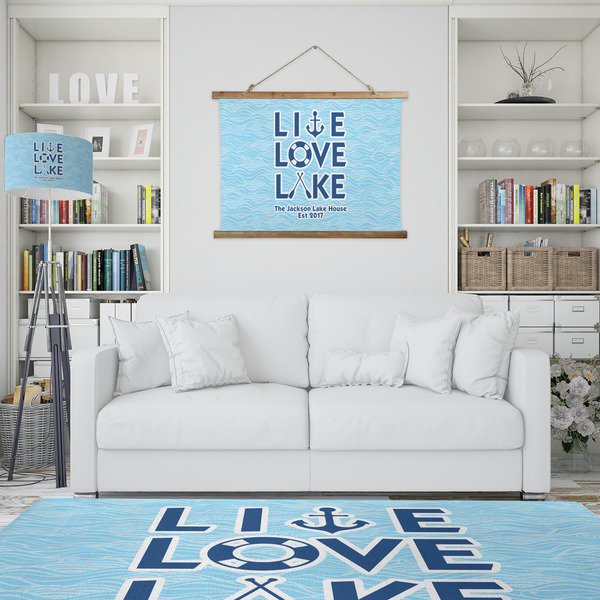 Live Love Lake Wall Hanging Tapestry - IN CONTEXT