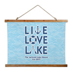 Live Love Lake Wall Hanging Tapestry - Wide (Personalized)