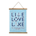 Live Love Lake Wall Hanging Tapestry - Tall (Personalized)