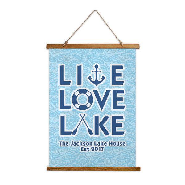 Custom Live Love Lake Wall Hanging Tapestry - Tall (Personalized)