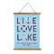 Live Love Lake Wall Hanging Tapestry - Tall (Personalized)