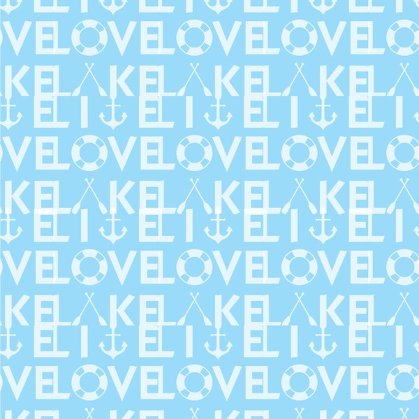 Custom Live Love Lake Wallpaper & Surface Covering (Water Activated 24"x 24" Sample)