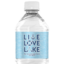 Live Love Lake Water Bottle Labels - Custom Sized (Personalized)