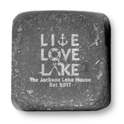 Live Love Lake Whiskey Stone Set - Set of 9 (Personalized)
