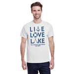 Live Love Lake T-Shirt - White (Personalized)