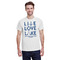 Live Love Lake White Crew T-Shirt on Model - Front