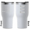 Live Love Lake White RTIC Tumbler - Front and Back