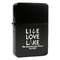 Live Love Lake Windproof Lighters - Black - Front/Main