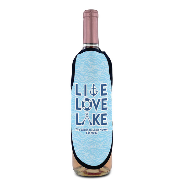 Live Love Lake Wine Bottle Apron - IN CONTEXT