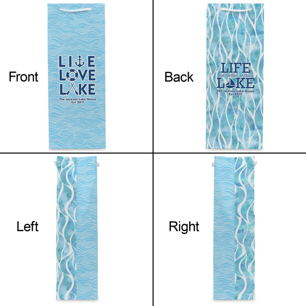 Live Love Lake Wine Gift Bag - Gloss - Approval