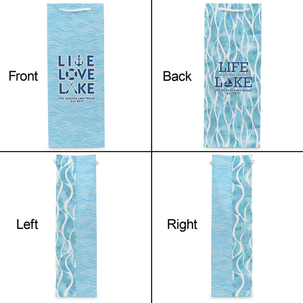 Live Love Lake Wine Gift Bag - Matte - Approval