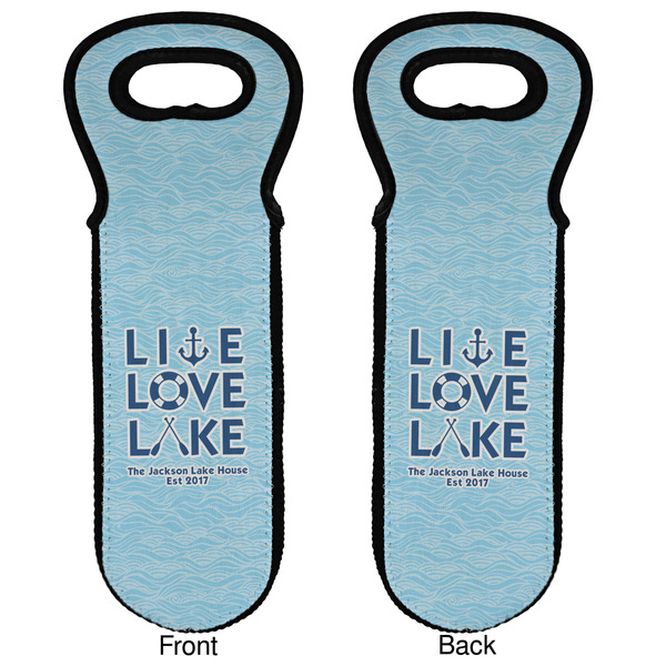 Live Love Lake Wine Tote Front & Back