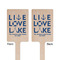 Live Love Lake Wooden 6.25" Stir Stick - Rectangular - Double Sided - Front & Back