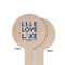 Live Love Lake Wooden 6" Food Pick - Round - Single Sided - Front & Back