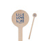 Live Love Lake Wooden 6" Stir Stick - Round - Closeup
