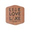 Live Love Lake Wooden Sticker Medium Color - Main