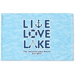Live Love Lake Woven Mat (Personalized)