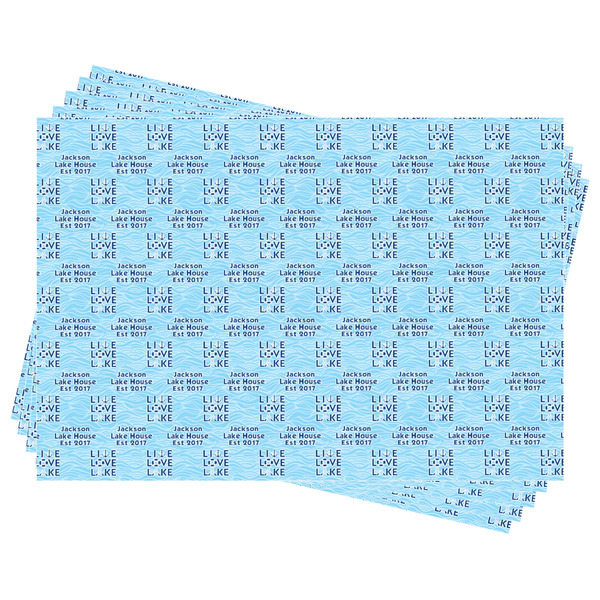 Live Love Lake Wrapping Paper - Front & Back - Sheets Approval