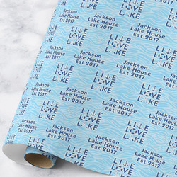 Live Love Lake Wrapping Paper Roll - Large - Matte (Personalized)