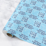 Live Love Lake Wrapping Paper Roll - Medium (Personalized)