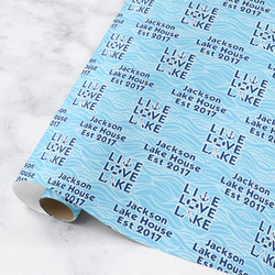 Live Love Lake Wrapping Paper Roll - Small (Personalized)