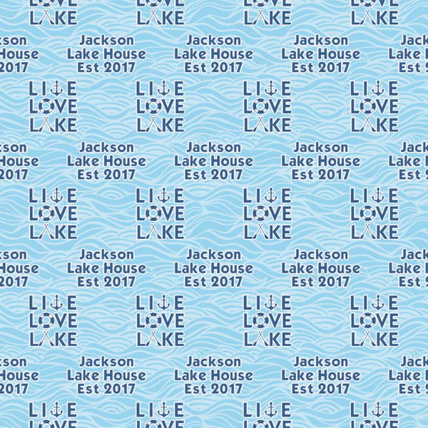 Live Love Lake Wrapping Paper Square