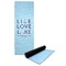 Live Love Lake Yoga Mat with Black Rubber Back Full Print View