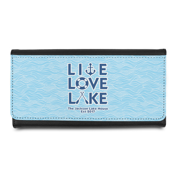 Custom Live Love Lake Leatherette Ladies Wallet (Personalized)