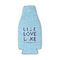 Live Love Lake Zipper Bottle Cooler - FRONT (flat)