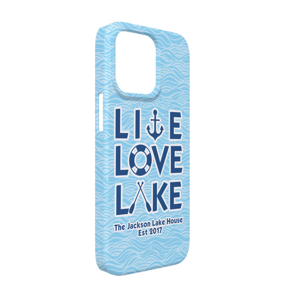 Custom Live Love Lake iPhone Case - Plastic - iPhone 13 (Personalized)