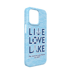 Live Love Lake iPhone Case - Plastic - iPhone 13 Mini (Personalized)