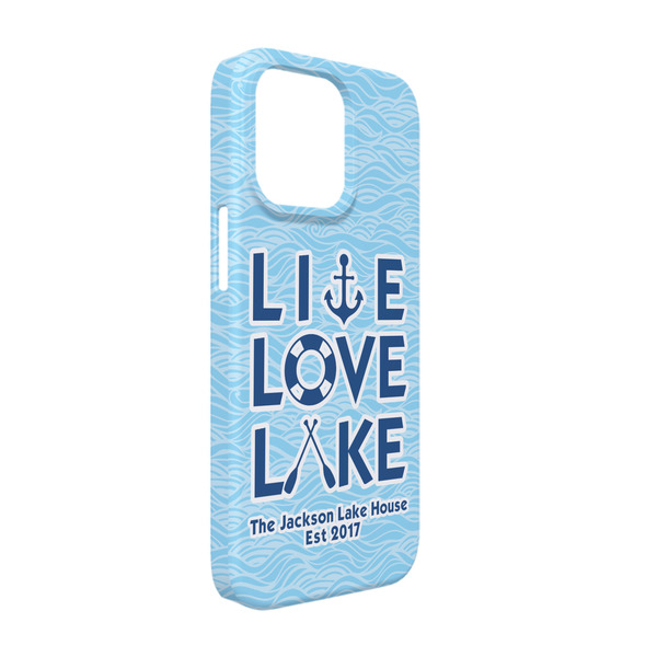 Custom Live Love Lake iPhone Case - Plastic - iPhone 13 Pro (Personalized)