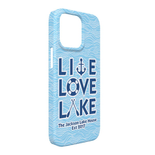 Custom Live Love Lake iPhone Case - Plastic - iPhone 13 Pro Max (Personalized)