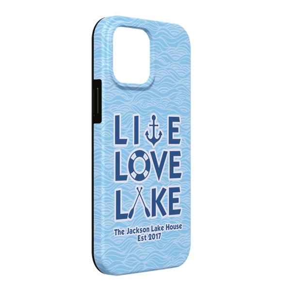 Custom Live Love Lake iPhone Case - Rubber Lined - iPhone 13 Pro Max (Personalized)