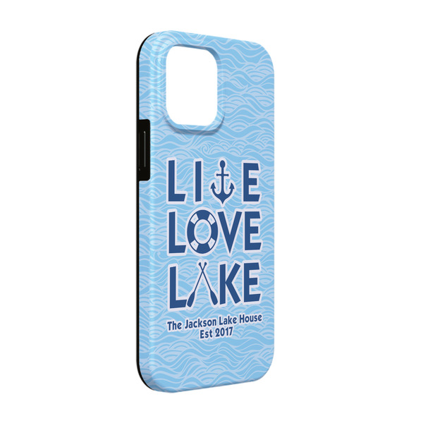 Custom Live Love Lake iPhone Case - Rubber Lined - iPhone 13 (Personalized)