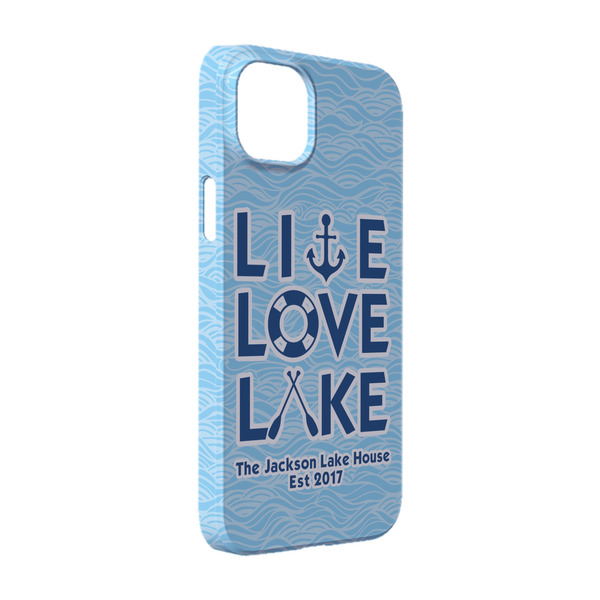 Custom Live Love Lake iPhone Case - Plastic - iPhone 14 (Personalized)