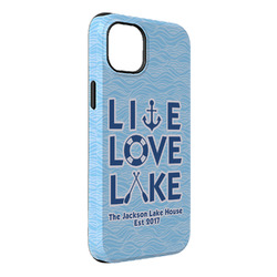 Live Love Lake iPhone Case - Rubber Lined - iPhone 14 Plus (Personalized)
