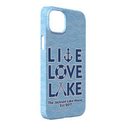 Live Love Lake iPhone Case - Plastic - iPhone 14 Pro Max (Personalized)