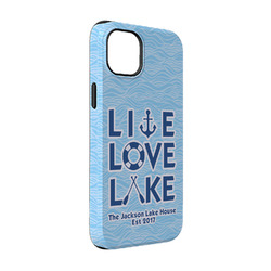 Live Love Lake iPhone Case - Rubber Lined - iPhone 14 Pro (Personalized)