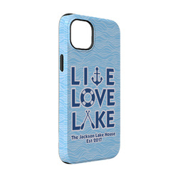 Live Love Lake iPhone Case - Rubber Lined - iPhone 14 (Personalized)